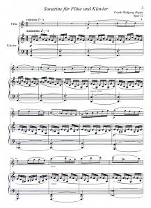 Sonatine für Flöte und Klavier